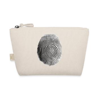 Fingerprint black - Organic Pouch - nature - Front