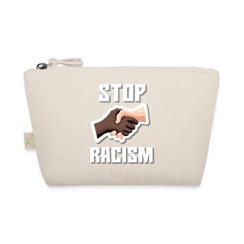 Stop Racism Hand shake White - Bio-Täschchen - Natur - Vorne