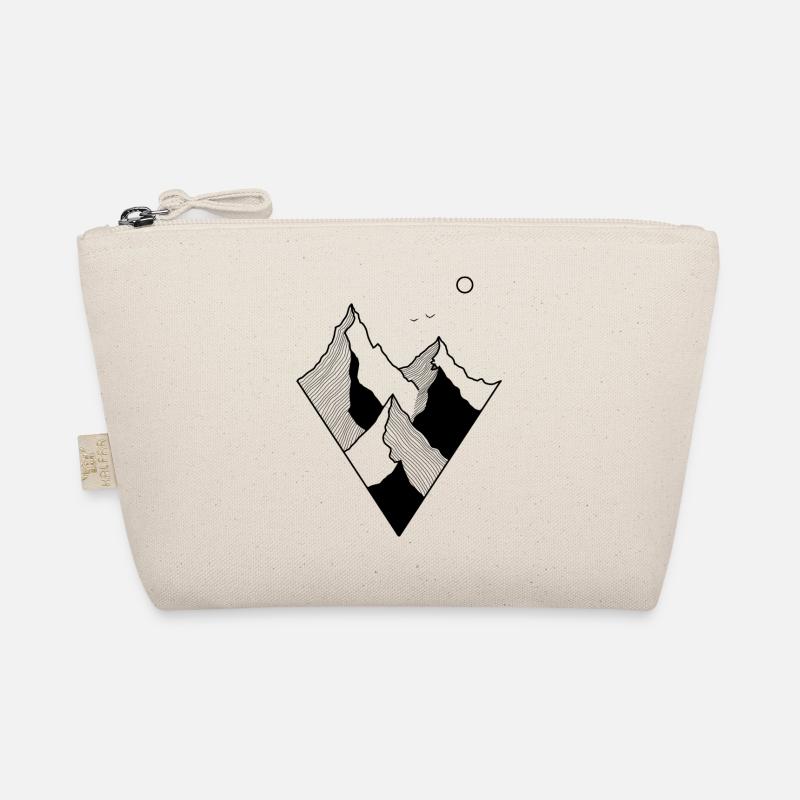 Mountains lines Bio-Täschchen