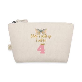 When i wake up i will be 4 - Bio-Täschchen - Natur - Vorne