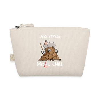 Lazy Mole I Foul Throw Pun I Chill - Organic Pouch - nature - Front