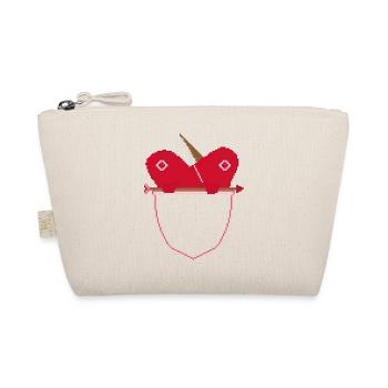 LOVE IN POCKET2 - Organic Pouch - nature - Front
