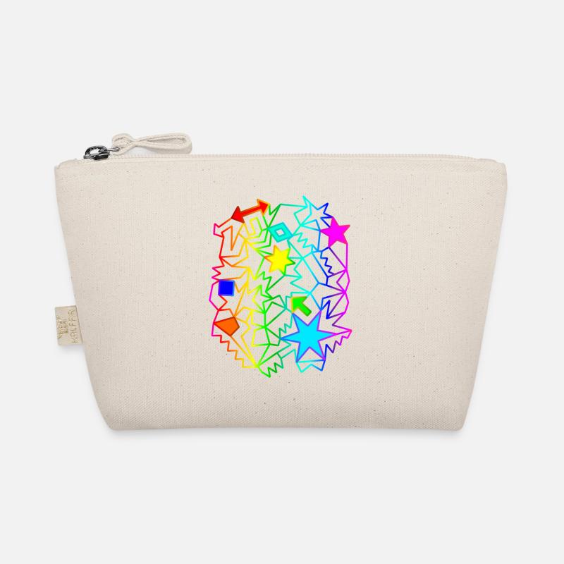 bunte Sterne Pfeile Regenbogen Ornamente Bio-Täschchen
