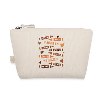 Motivational Educational Verse Design - Organic Pouch - nature - Front