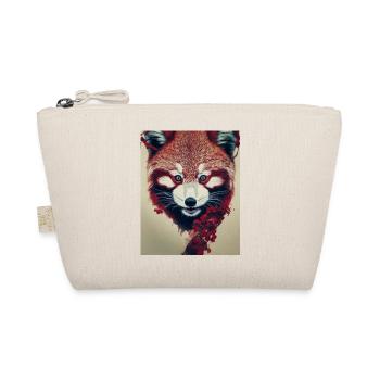 Le panda roux comme animal spirituel Asie fleurs rouges - Trousse biologique - nature - Devant