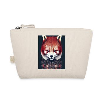 Le panda roux comme animal spirituel Asie fleurs rouges - Trousse biologique - nature - Devant