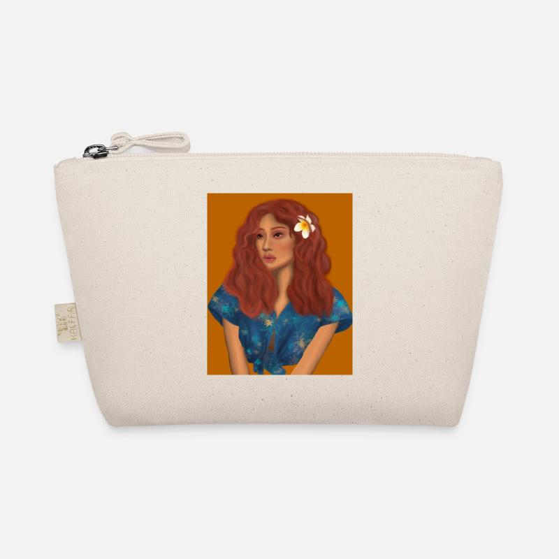Lady with red hair - Bio-Täschchen - Natur
