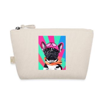 French Bulldog fashion chic style - Organic Pouch - nature - Front