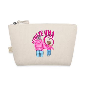 stolze Oma Enkelin Herz - Bio-Täschchen - Natur - Vorne