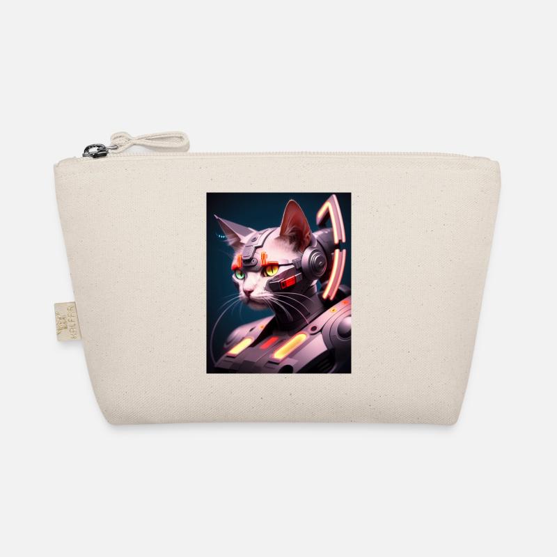 Katzen Cyborg Design Bio-Täschchen