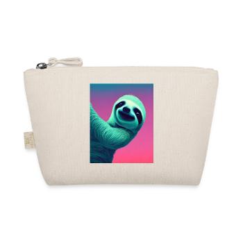 Lazy happy portrait relax - Organic Pouch - nature - Front