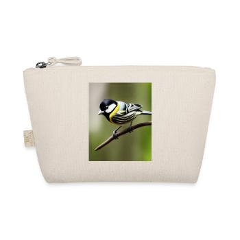 Cool Comic Portrait of a great tit Kohlmeise - Organic Pouch - nature - Front