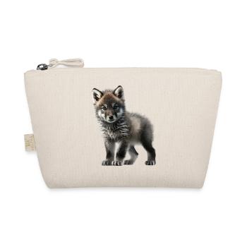 Mignon bébé loup - Trousse biologique - nature - Devant