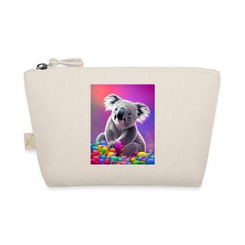 boxing kangaroo comic drawing animal australia - Organic Pouch - nature - Front