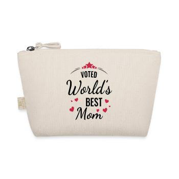 Élu meilleur design de cœur de maman - Trousse biologique - nature - Devant
