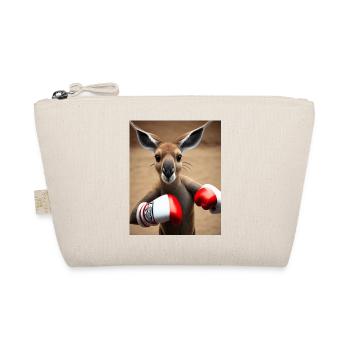 boxing kangaroo comic drawing animal australia - Organic Pouch - nature - Front