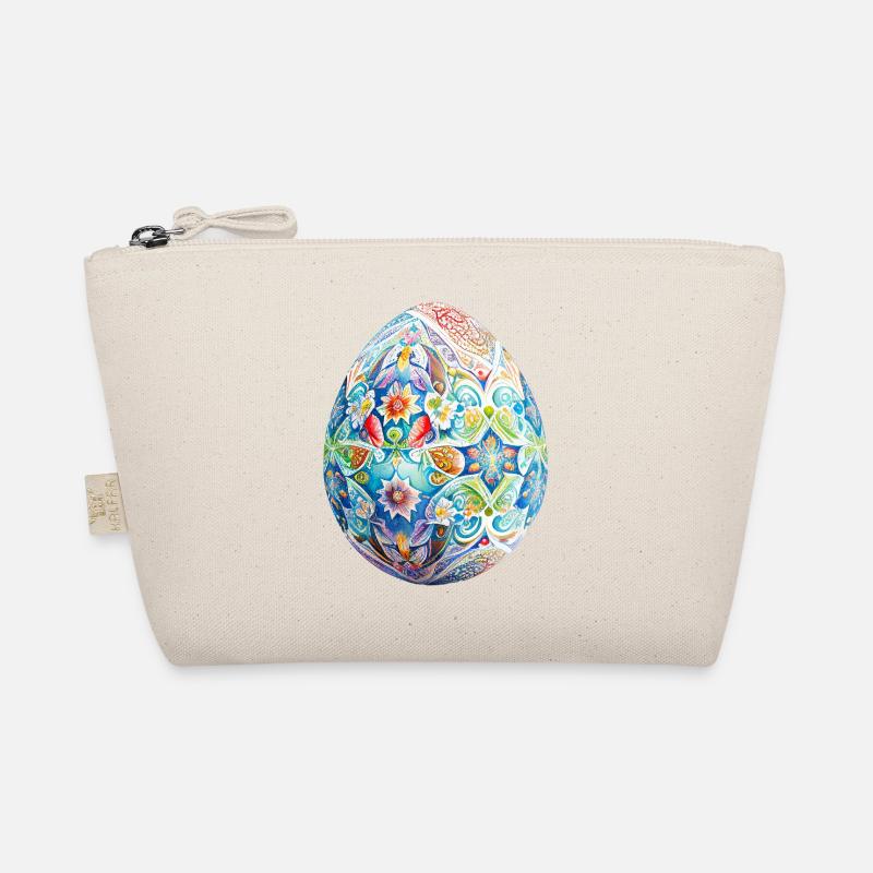 Colorful Easter egg and spring decoration Organic Pouch
