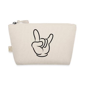 hand symbol - Bio-Täschchen - Natur - Vorne