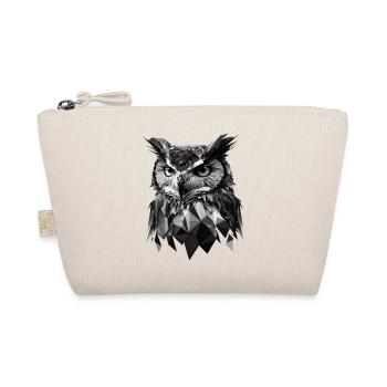 Hibou polygonal en noir et blanc – Bird Art - Trousse biologique - nature - Devant