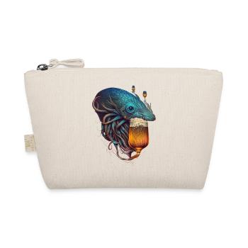 Deep-sea creature with tentacles andbeer - Organic Pouch - nature - Front