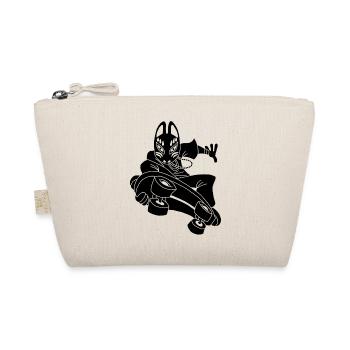 Renard noir étrange en skateboard - Trousse biologique - nature - Devant
