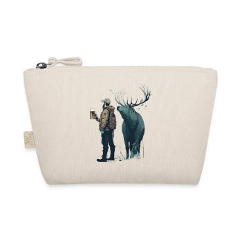 Randonneurs en pleine nature avec de la bière et des cerfs - Trousse biologique - nature - Devant