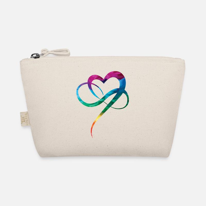 LGBTQ Pride Heart Christopher Street Day Herz - Bio-Täschchen - Natur