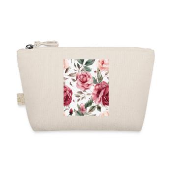 Wasserfarben Rose - Bio-Täschchen - Natur - Vorne