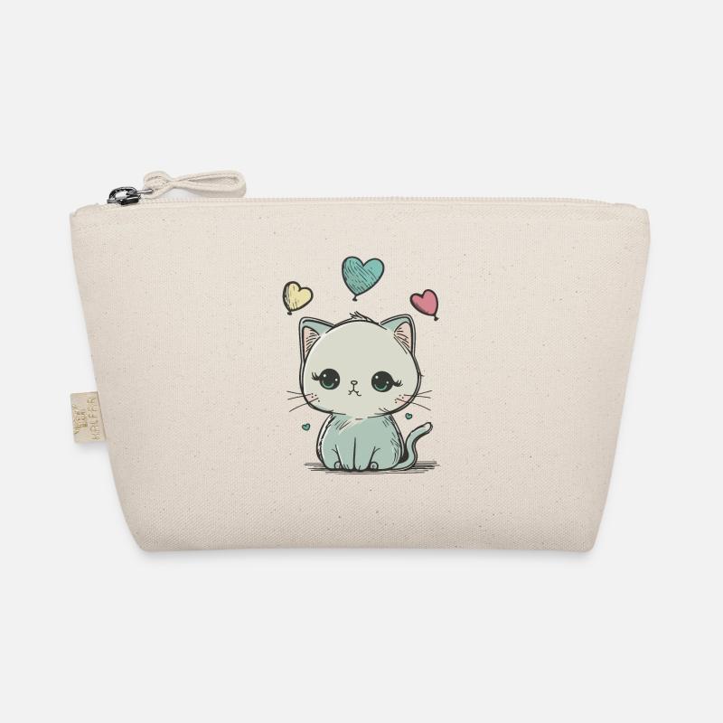 mignon petit chat Doodle Trousse biologique