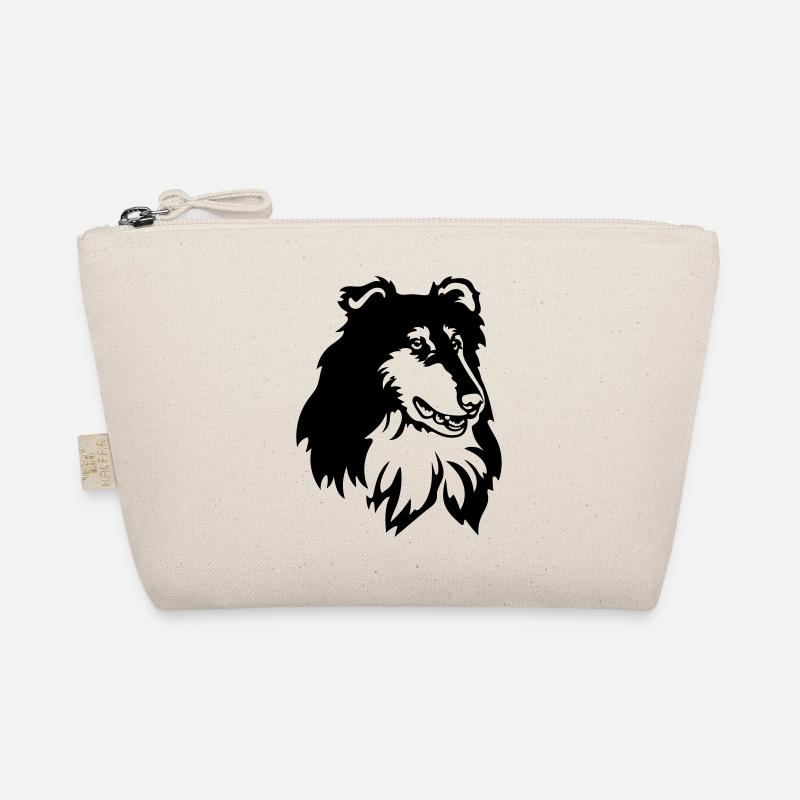 Collie Kopf Bio-Täschchen