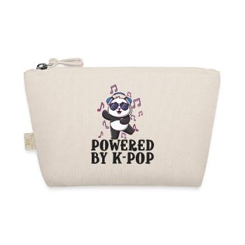 Powered by K-Pop Panda Kpop Merch K-pop Merch - Bio-Täschchen - Natur - Vorne