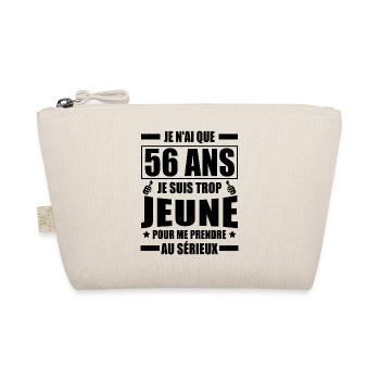 j ai 56 ans / cadeau anniversaire 56 ans - Trousse biologique - nature - Devant