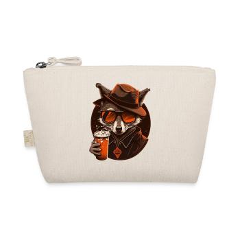 Cool fox with sunglasses, hat and beer - Organic Pouch - nature - Front