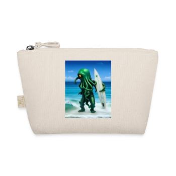 Surfing Octopus - Bio-Täschchen - Natur - Vorne