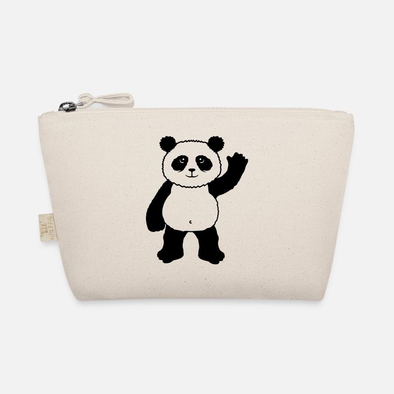 Debout panda ours vagues amicales Trousse biologique