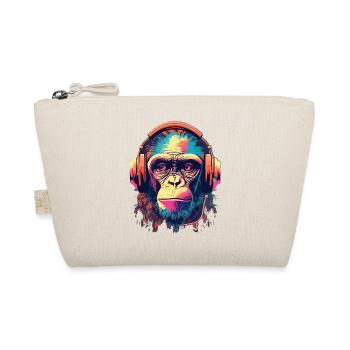 Monkey Beats - Bio-Täschchen - Natur - Vorne