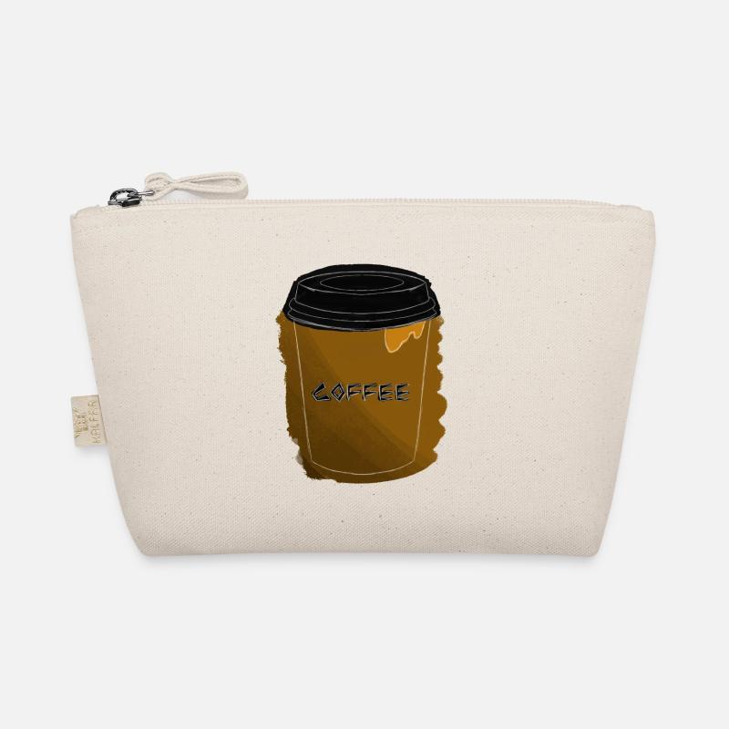 coffee becher mit outlines - Bio-Täschchen - Natur