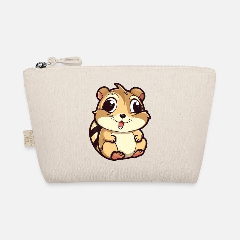 Streifenhörnchen - Bio-Täschchen - Natur