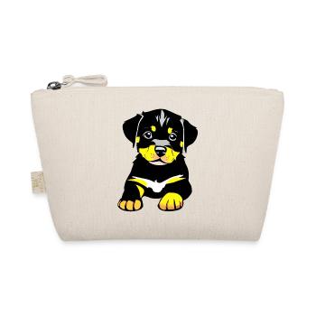 Rottweiler Hund Rottweilerwelpe Hundewelpe Hunde - Bio-Täschchen - Natur - Vorne