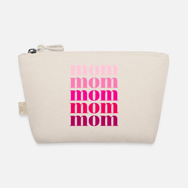mom mom mom rosa - Bio-Täschchen - Natur