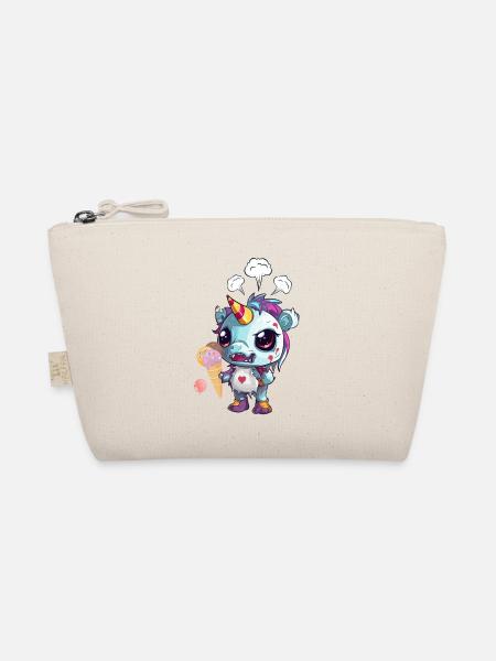Angry Unicorn - Angry Unicorn - Unicorn Evil - Organic Pouch - nature - Front