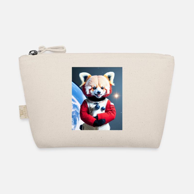 Glücklicher Roter Panda Austronaut Bio-Täschchen