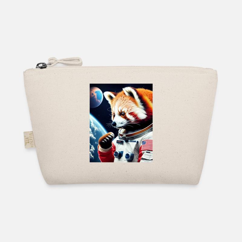 Red Panda in space Organic Pouch