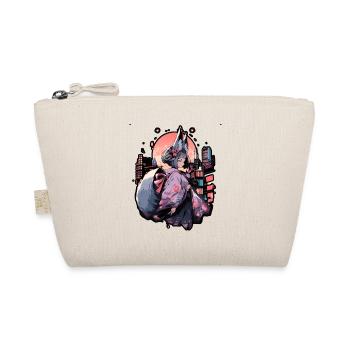 Anime girl kitsune posing, cute , fox, - Organic Pouch - nature - Front