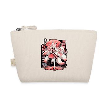 Anime girl kitsune posing, cute , fox, - Organic Pouch - nature - Front