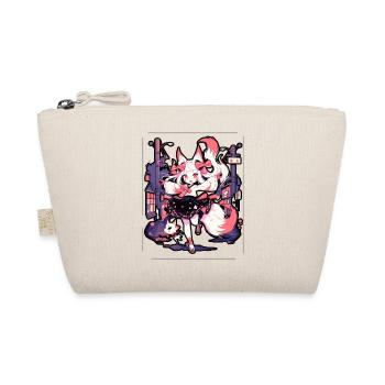 Anime girl kitsune posing, cute , fox, - Organic Pouch - nature - Front