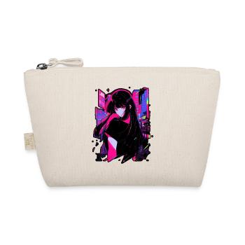 Anime girl kitsune posing, cute , fox, - Organic Pouch - nature - Front