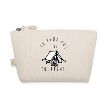 Je peux pas j'ai tourisme - Amoureux du voyage - Trousse biologique - nature - Devant