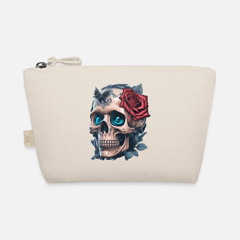 Skull with roses Organic Pouch
