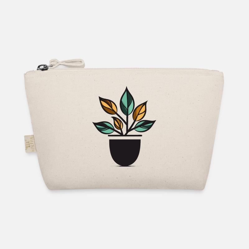 Abstrakte Pflanze Bio-Täschchen